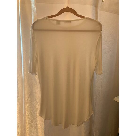 Style for the Priv White Ribbed T Sz L - Picture 3 of 4